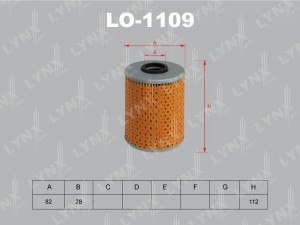 фильтр масляный!\ BMW E36/E34/Z3 2.0i-3.2i 24V 89> LO-1109 LYNXAUTO