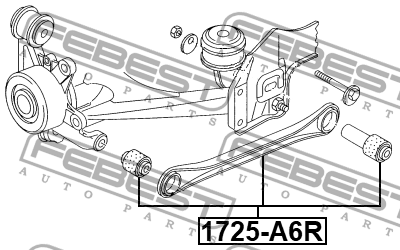 Рычаг задн подвески VW PASSAT 97-05 1725-A6R 1725-A6R FEBEST