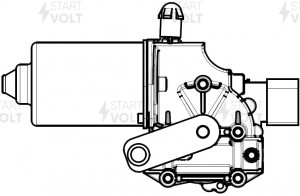 Моторедуктор стеклооч. для а/м Ford Transit (14-) VWF 1001 VWF 1001 START VOLT