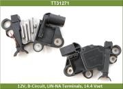 Регулятор MERCEDES C (W204) напряжения генератора TESLA TECHNICS TT31271 TESLA TECHNICS