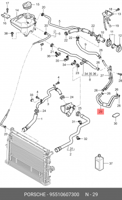 ВОДЯНОЙ ШЛАНГ VAG 95510607300 VAG