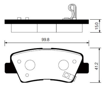 Колодки тормозные дисковые Kia Opirus/Amanti 2.7/3.0/3.5 06/Soul 1.6/2.0/1.6D 08 SP1239 SANGSIN