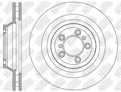 Диск тормозной PORSCHE Cayenne,Panamera (971),Panamera Sport Turismo передний (1 RN2332SET NIBK