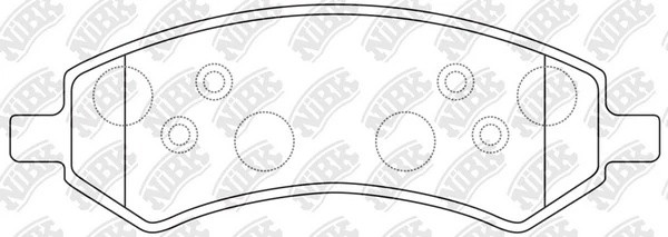 Колодки тормозные дисковые PN53004 PN53004 NIBK