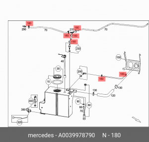 ХОМУТ  BINDER A0039978790 A 003 997 87 90 MERCEDES BENZ