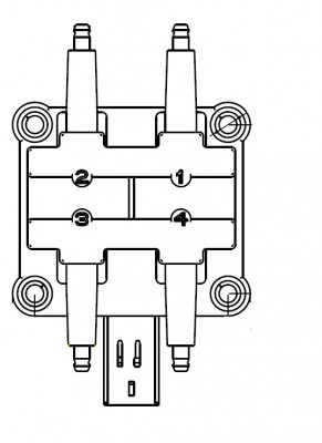 Катушка зажигания Dodge Caravan (00-) 2.4i SC 0350 SC 0350 START VOLT