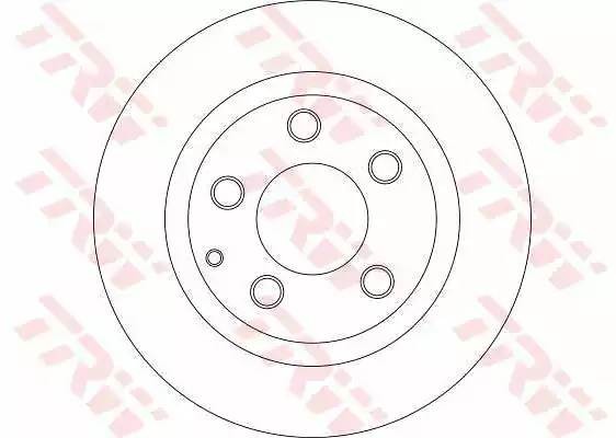 Диск тормозной MAZDA 6 (GG,GY) (02-07) задний (1шт.) TRW DF4442 TRW