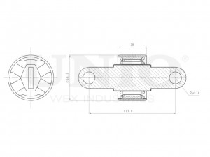 С/блок передний заднего верхнего рычага RMP-20073 UNIO