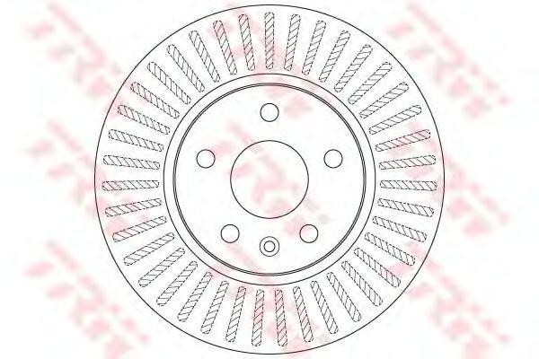 Диск тормозной передний CHEVROLET AVEO (T300), CRUZE (J300), OPEL ASTRA J DF7475 DF7475 TRW