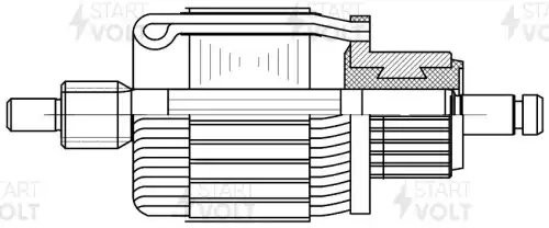 Ротор стартера для а/м VAG Passat B5 (96-) 1.6i/1.8i/1.8T (SR 1810) SR 1810 START VOLT