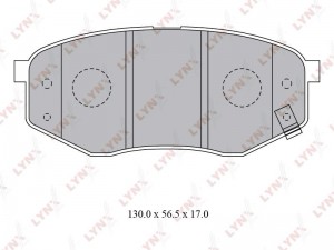 Колодки тормозные передние подходит для HYUNDAI Sonata 2.0-2.4 09 BD-3624 BD-3624 LYNXAUTO