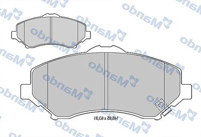 Колодки тормозные CHRYSLER Voyager DODGE Caravan JEEP Cherokee (SJ,X1,XJ,KL) пер MBF015453 MANDO