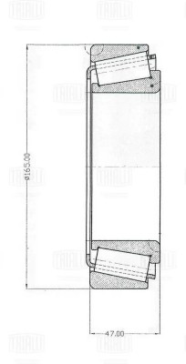 подшипник ступицы задний!\ MAN TGA,Scania P/G/R/T,DAF CF/XF CS1709 TRIALLI