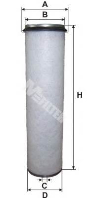 фильтр воздушный! вставка H374 D110 d95\ DAF 95. Iveco MK, MAN G90/M90/L2000, MB A329-1 MFILTER AUTOMOTIVE FILTERS