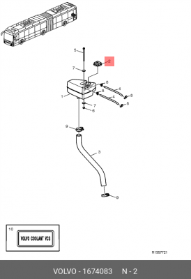 Крышка расширительного бачка FH12/16 1674083 VOLVO