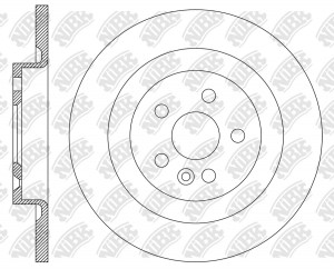 Диск тормозной VOLVO S60 (19-) задний (1шт.) NIBK RN2334 NIBK