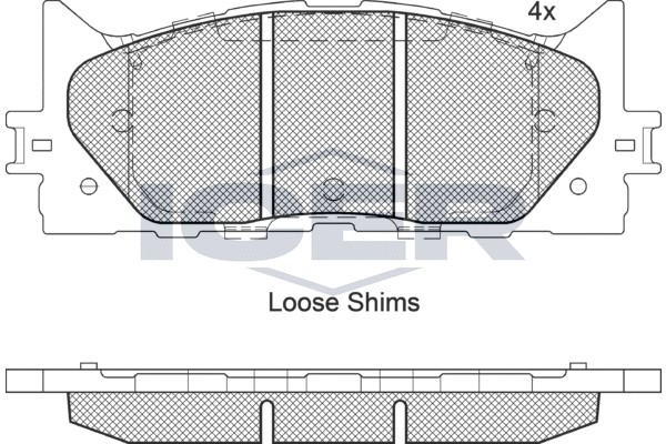 181764 колодки дисковые передние !\ Toyota Camry ACV 40/45 06> 181764 ICER