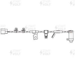 Датчик ABS для а/м Mitsubishi L200 (06-) (до 2011) задн. прав. (VS-ABS 1126) VSABS1126 START VOLT