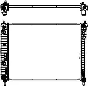 Радиатор системы охлаждения 35718501 SAKURA