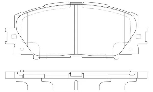 Колодки тормозные передние TOYOTA PRIUS 1.8 09-/LEXUS CT 1.8 11- BP20540 BP20540 SB NAGAMOCHI