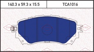Колодки тормозные дисковые передние MAZDA 6 13- TCA1016 TCA1016 TATSUMI