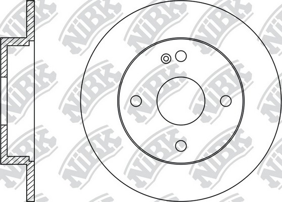 Диск тормозной HYUNDAI SOLARIS 2010 RN11003 RN11003 NIBK