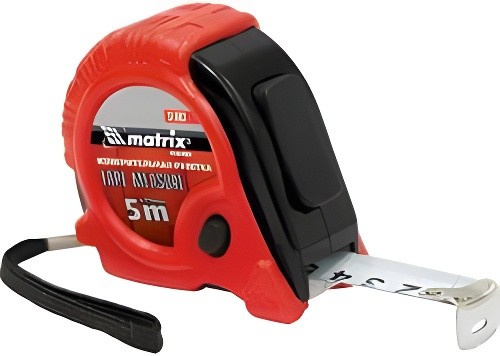 Рулетка 3м 16мм обрезиненный корпус с тремя фиксаторами MATRIX 31003 MATRIX