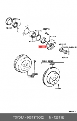 Сальник TOYOTA 90313-T0002 90313-T0002 TOYOTA
