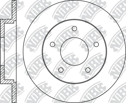 Диск тормозной MAZDA 3 1.4-2.0 03- задний RN1369 RN1369 NIBK