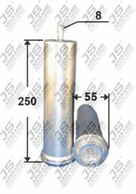Фильтр топливный  BMW 3 SERIES 2,0 2009 - 2012  BMW X5 3,0 2008 - 2013 FS0025 FS0025 JS ASAKASHI