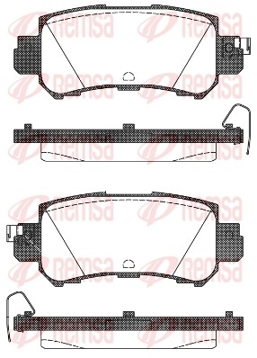 1507 00 колодки дисковые задние!\ Mazda CX-5 2.0/2.0D 11> 150700 REMSA