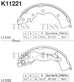 Колодки тормозные барабанные Hyundai Accent -10 K11221 K11221 MK KASHIYAMA