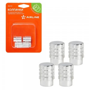 Колпачок камеры K-7 (серебряные, металл) 4 шт. AVC31 AIRLINE