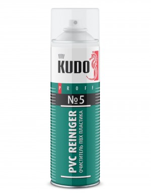 Очиститель ПВХ пластика аэрозоль №5 PVC Reiniger 650мл KUDO KUPP06PVC05 KUDO