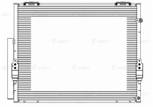 Радиатор кондиц. для ам Toyota Sequoia II (08-),Tundra II (07-) 4.7i,5.7i (LRAC  LRAC 1911 LUZAR