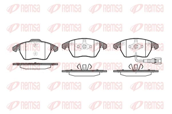 1030 01 колодки дисковые п. !\ Audi A3 диск 15'/16', VW Golf V 1.4-2.0TD диск 15 103001 REMSA