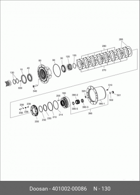 401002-00086 О-кольцо K9001533 401002-00086 DOOSAN