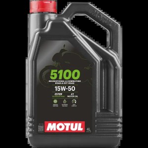 Масло моторное для 4-х тактных двигателей MOTUL 5100 4T 15W50 синт.4л 104083 MOTUL