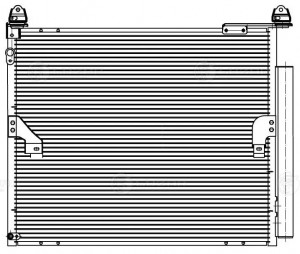 Радиатор кондиц. с ресивером для а/м Toyota Land Cruiser Prado (09-) 3.0D LRAC19 LRAC1972 LUZAR