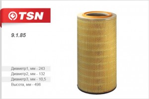 фильтр воздушный! D243 d132/10.5 H498 \ MB Actros 9185 TSN