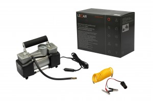 Компрессор подкачки шин (65 л/мин., 10 атм., метал. Корпус, спираль) LECAR000060406 LECAR