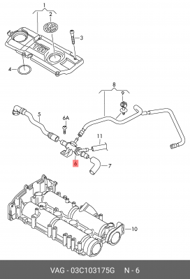 клапан!\ VW, Audi 03C 103 175 G VAG