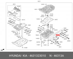 Клапан электромагнитный HYUNDAI SOLARIS АКПП 4631323010 MOBIS