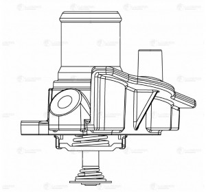 Термостат для а/м FIAT Ducato III (06-)/Iveco Daily IV (06-) 2.3JTD  LT1680 LT 1680 LUZAR