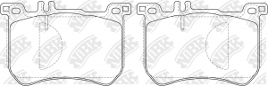 Колодки тормозные MERCEDES S (W222) (13-) передние (4шт.) NIBK PN31015 NIBK