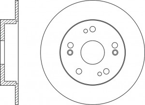 Диск тормозной HONDA ACCORD 2008 RN1409 RN1409 NIBK