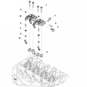 Коромысло впускное 3302 дв.Cummins в сборе (5267689 / 5267686) (Haffen) 0249 HAFFEN