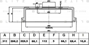 VW TRANSPORTER T4 91> BT0116 BLITZ