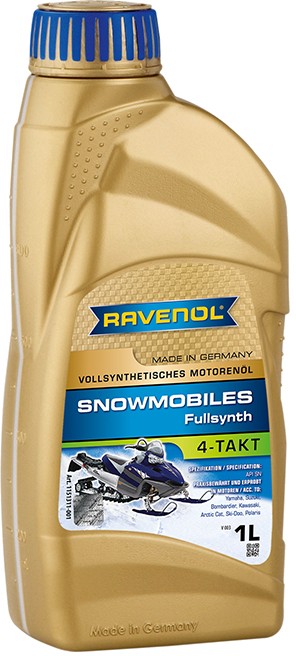 Масло моторное для 4-х тактных двигателей снегоходов RAVENOL 5W30 синт.1л 1151311-001 RAVENOL