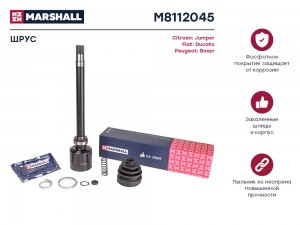 ШРУС внутр. правый Citroen Jumper II 06- Fiat Ducato III 06- Peugeot Boxer II 06 M8112045 MARSHALL